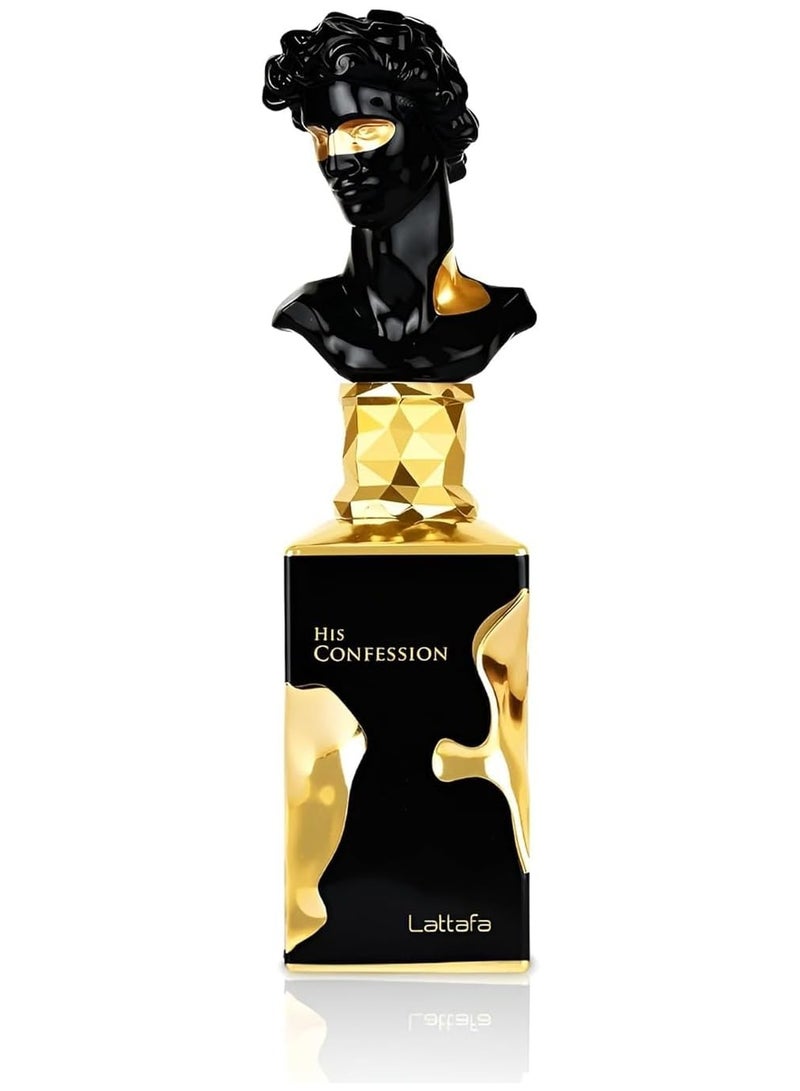 Lattafa His Confession for Men Eau de Parfum Spray, 3.4 Ounce / 100 ml - Image 1